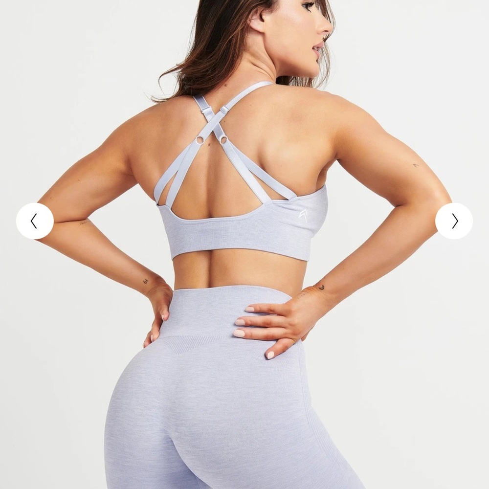 Oner Active Classic Seamless Sports Bra Ice Grey